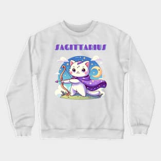 Sagittarius Zodiac Cat Crewneck Sweatshirt
